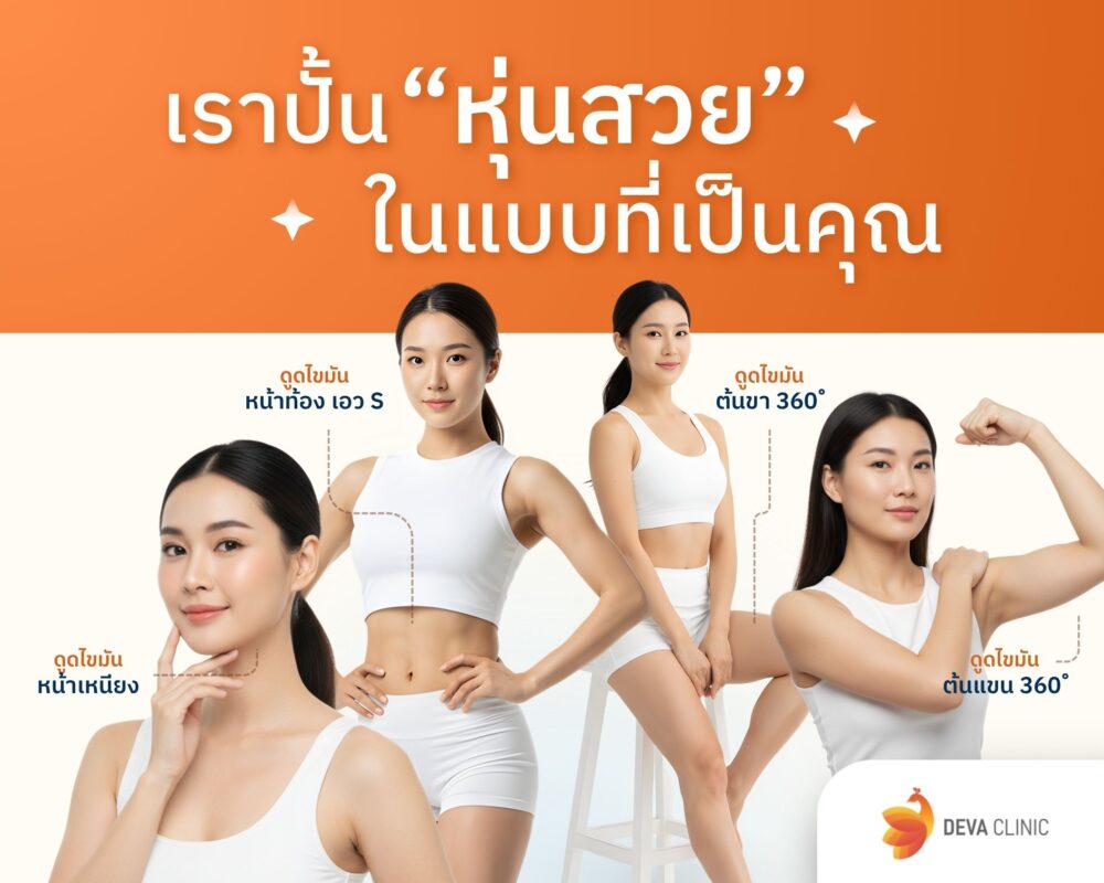 เราปั้นหุ่นสวยในแบบดีว่าคลินิก ดูดไขมัน