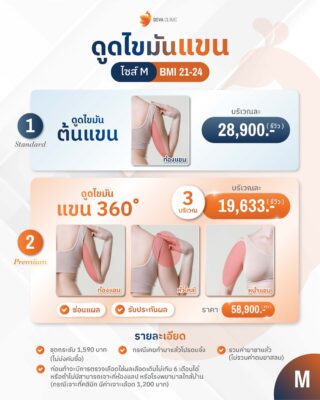 ราคาดูดไขมันต้นแขน M