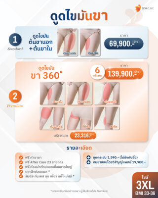 โปรโมชั่นดูดไขมันต้นขา 3XL