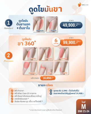 โปรโมชั่นดูดไขมันต้นขา M