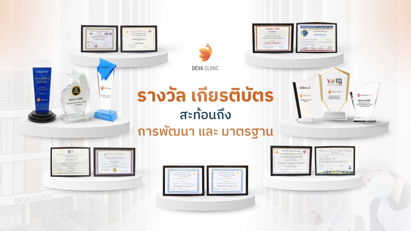 รางวัลและเกียรติบัตรการันตีมาตรฐาน