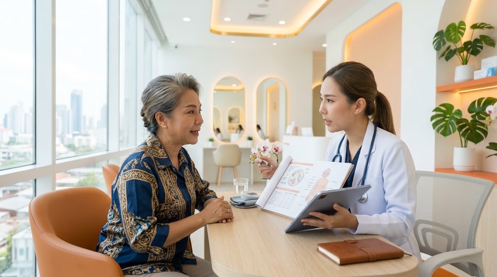 ผู้สูงอายุเข้ารับการประเมินสุขภาพอย่างละเอียดก่อนพิจารณาดูดไขมัน