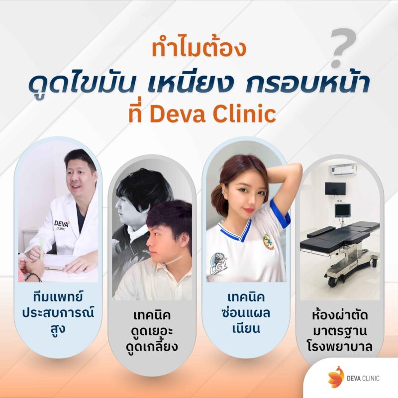 ทำไมดูดไขมันแก้มที่ Deva Clinic