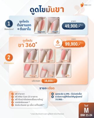 ราคาดูดไขมันต้นขา M